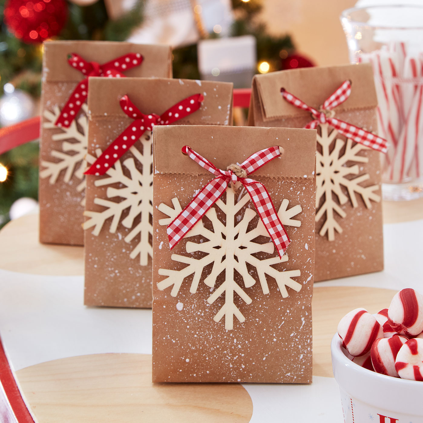 peppermint lane snowflake favor bags peppermint lane snowflake favor bags